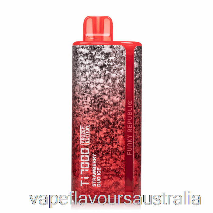 Vape Nicotine Australia Funky Lands Ti7000 Disposable Strawberry Duo Ice